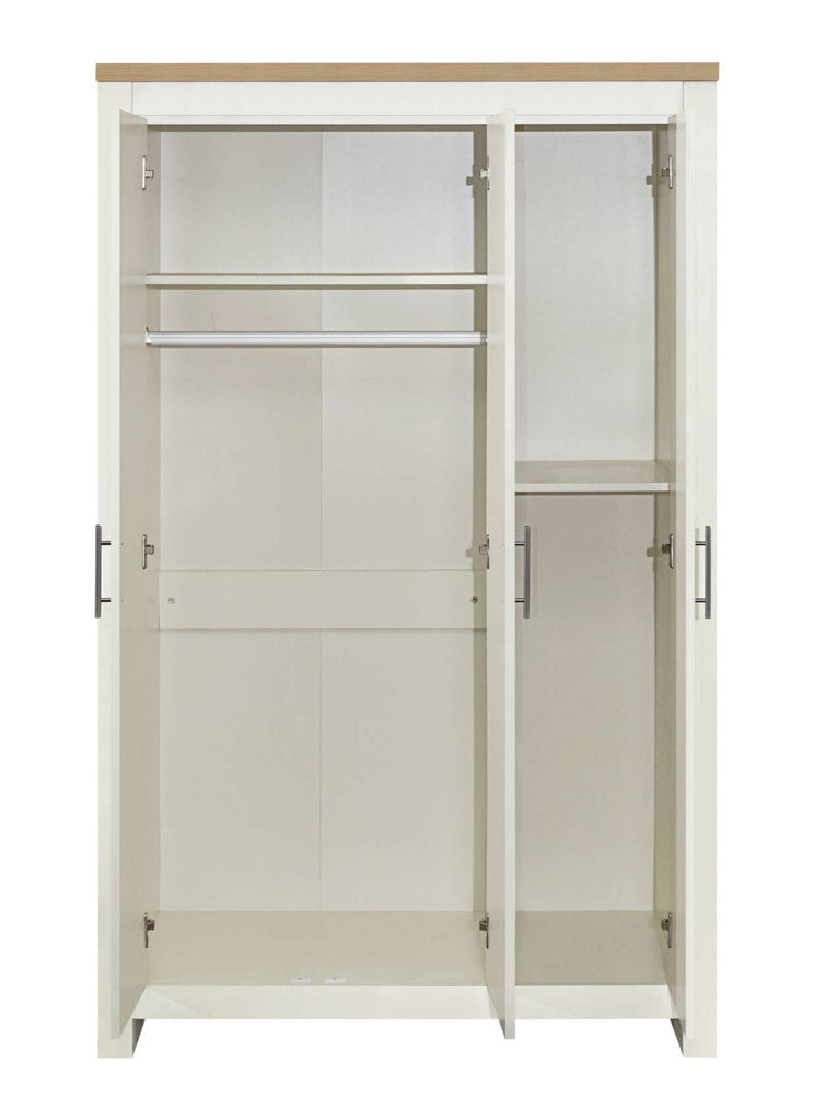 Birlea Highgate 3 Door Wardrobe - Cream & Oak 3