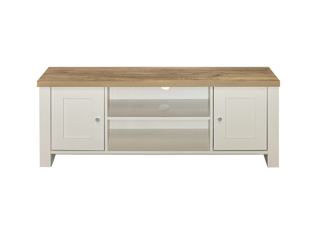 Birlea Highgate Large TV Unit - Cream & Oak 3