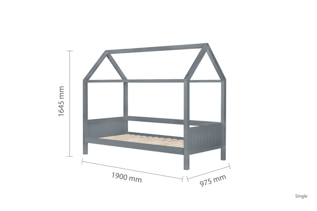 Birlea Home Bed - Grey 4