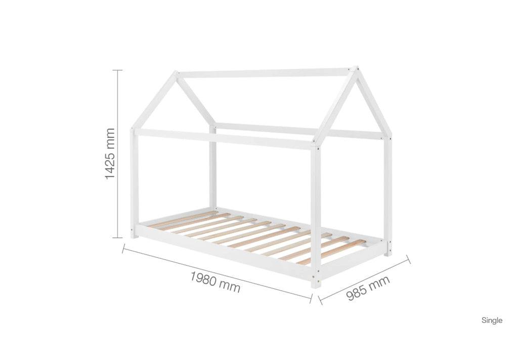 Birlea House Bed - White 4