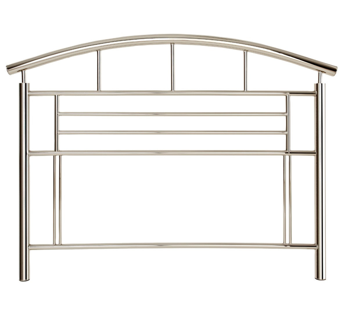 Jupiter Chrome Metal Headboard - Double