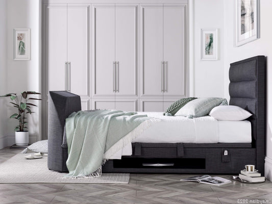 Kaydian Kirkley TV Ottoman Bed - Pendle Slate