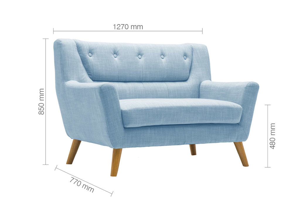 Birlea Lambeth Medium Sofa - Duck Egg 4