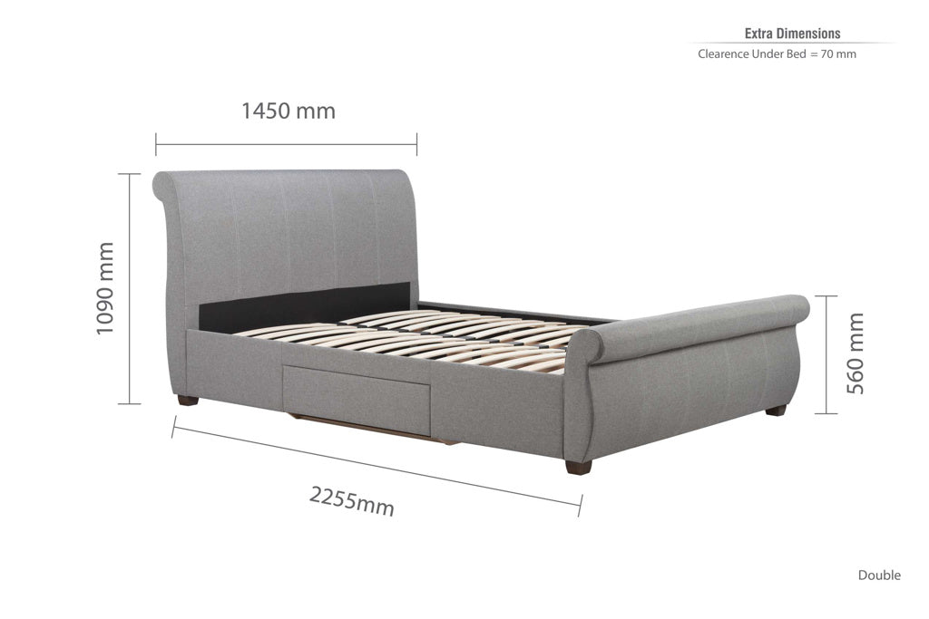 Birlea Lancaster Bed Frame - Double 4