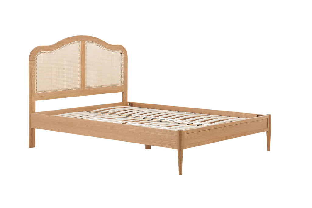 Birlea Leonie Rattan Bed Frame - Oak 2