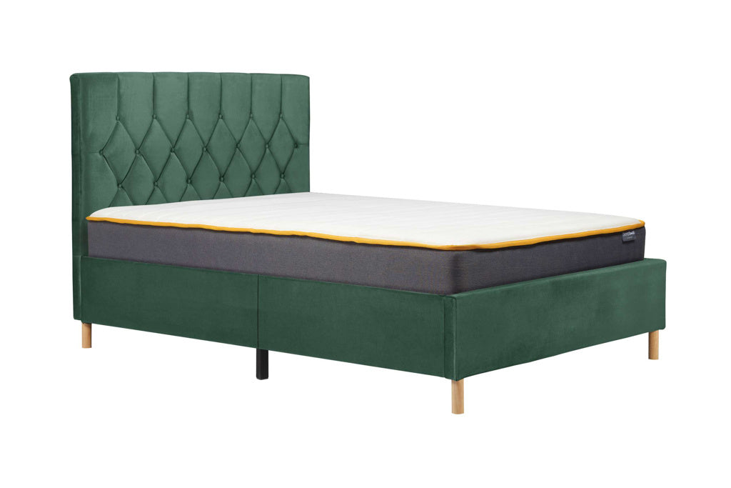 Birlea Loxley Fabric Bed Frame - Green 4