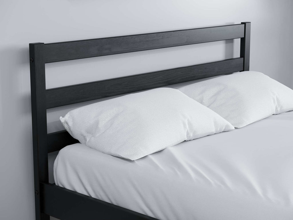 Birlea Luka Black Wooden Bed Frame - Double 2