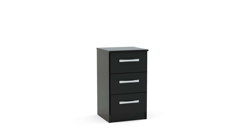 Birlea Lynx Bedside Table - Black 2