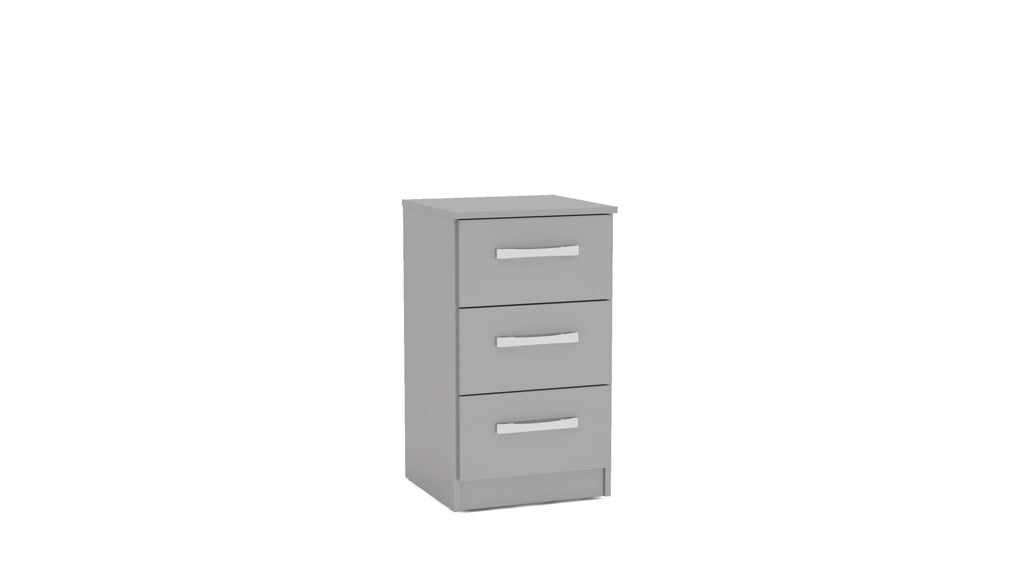 Birlea Lynx Bedside Table - Grey 2