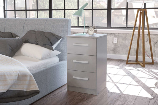 Birlea Lynx Bedside Table - Grey