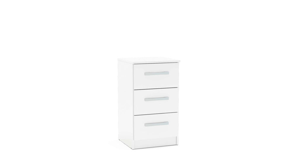 Birlea Lynx Bedside Table - White 2