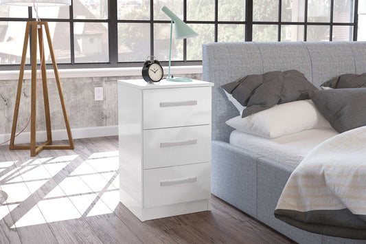 Birlea Lynx Bedside Table - White