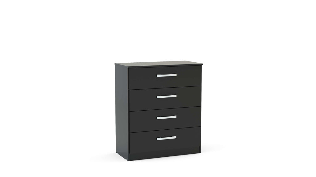 Birlea Lynx 4 Drawer Chest - Black 2