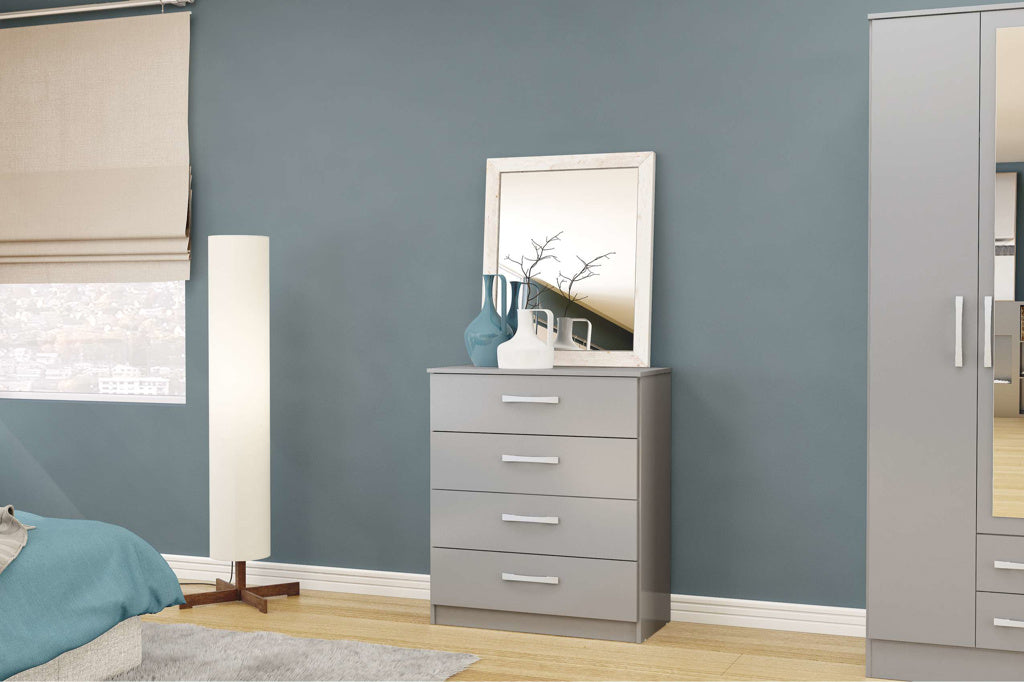 Birlea Lynx 4 Drawer Chest - Grey