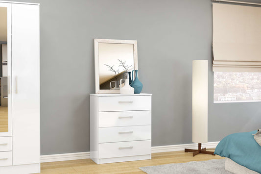 Birlea Lynx 4 Drawer Chest - White