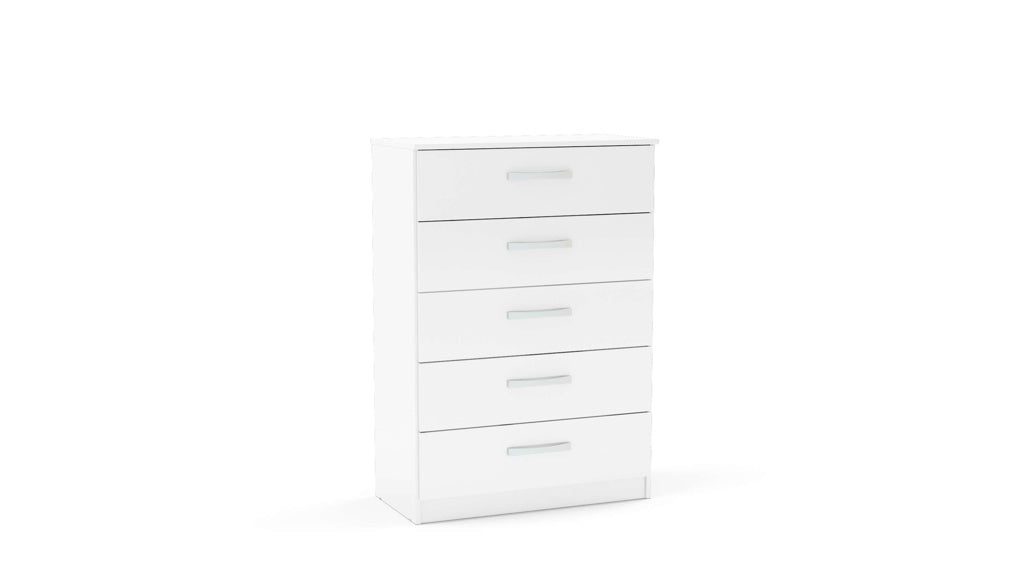 Birlea Lynx 5 Drawer Chest - White 2