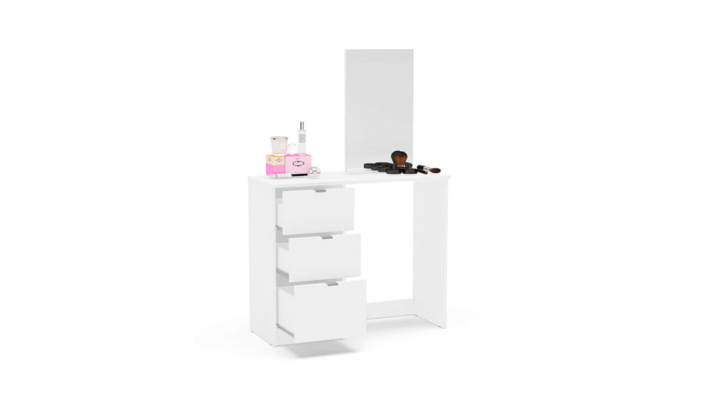 Madison 3 Drawer Dressing Table & Mirror 2