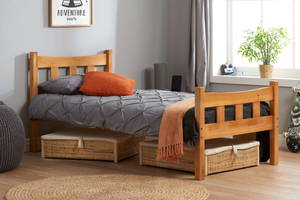 Birlea Miami Pine Wooden Bed Frame - Single