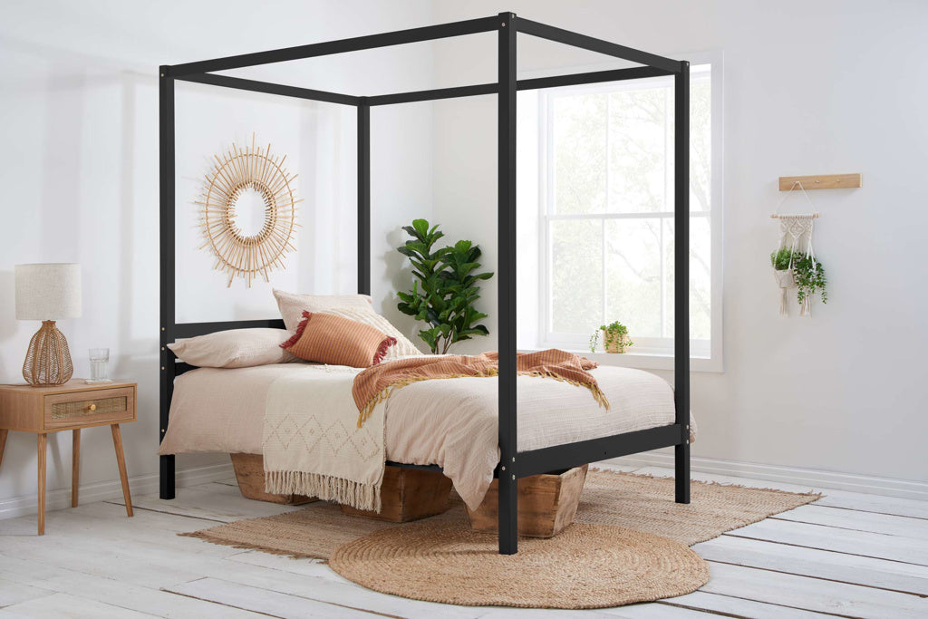 Birlea Mercia Four Poster Bed - Black