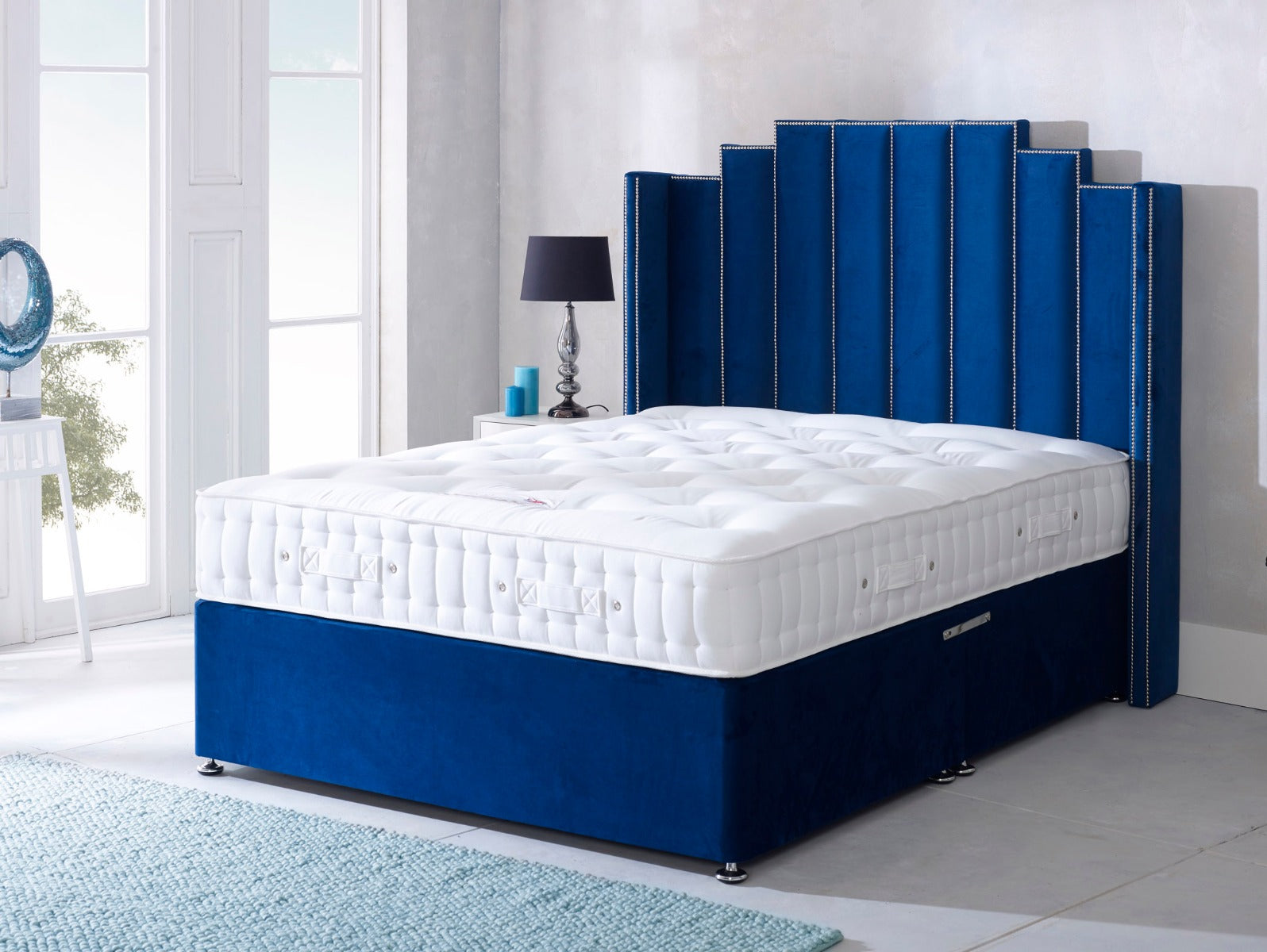 Natural 6000 Pocket Egyptian Cotton Divan Bed - Double – Bed Factory Direct