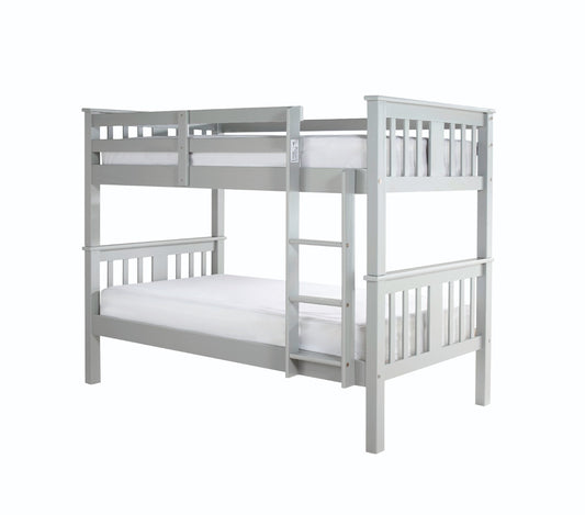 Columbus Wooden Bunk Bed - Grey