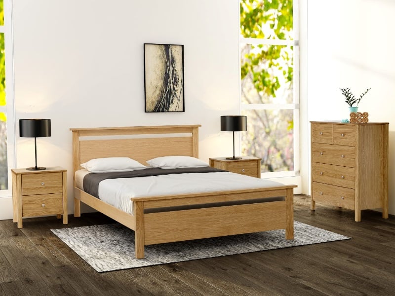 Limelight Nero Wooden Bed - Double