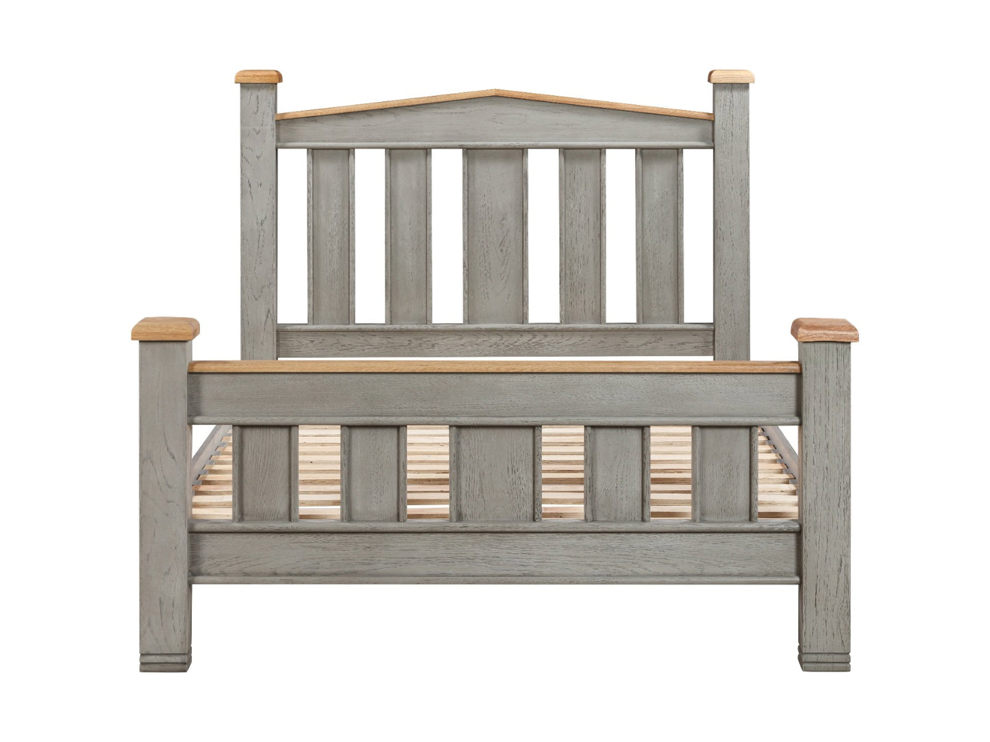 Nashville Grey Wooden Bed Frame - Double 3