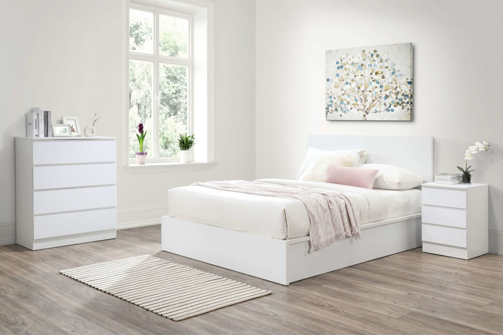 Birlea Oslo 3 Drawer Bedside - White 2