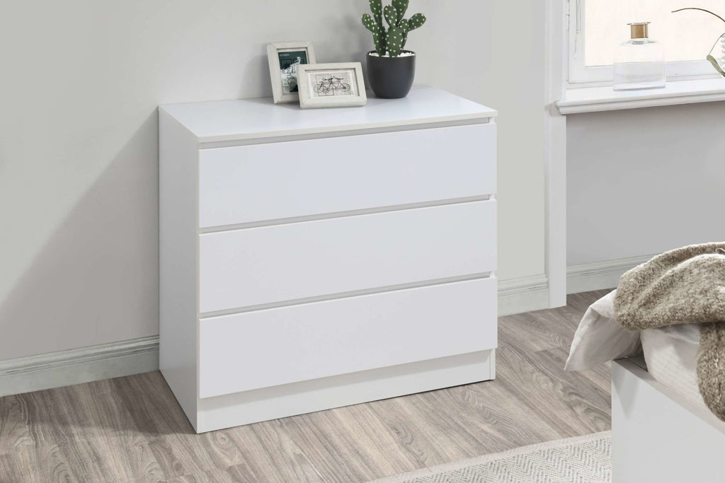 Birlea Oslo 3 Drawer Chest - White