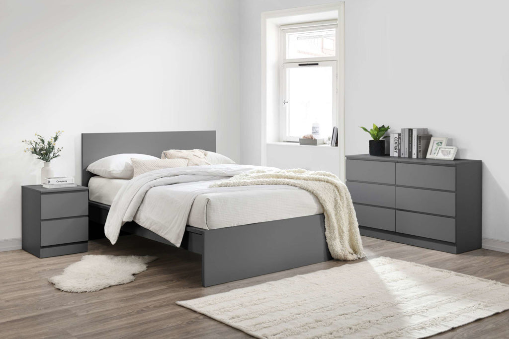 Birlea Oslo Wooden Bed Frame - Grey