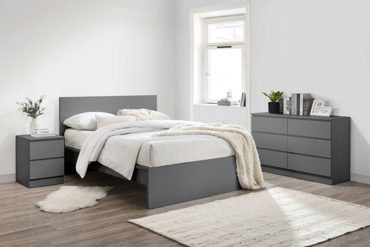 Birlea Oslo Wooden Bed Frame - Grey