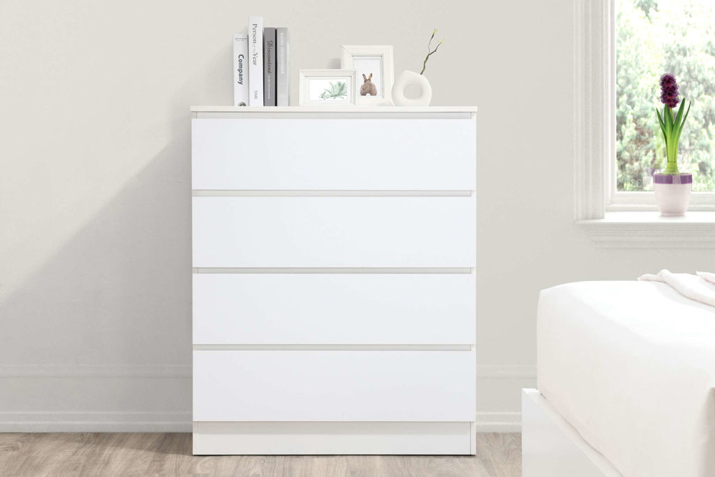 Birlea Oslo 4 Drawer Chest - White