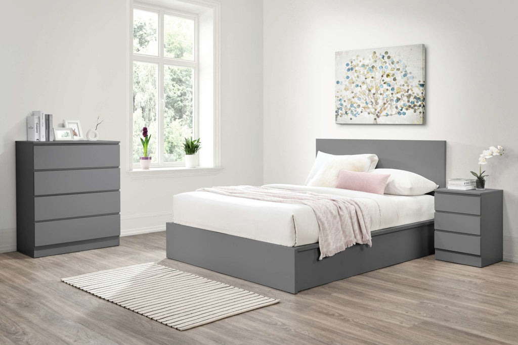 Birlea Oslo Wooden Ottoman Frame - Grey