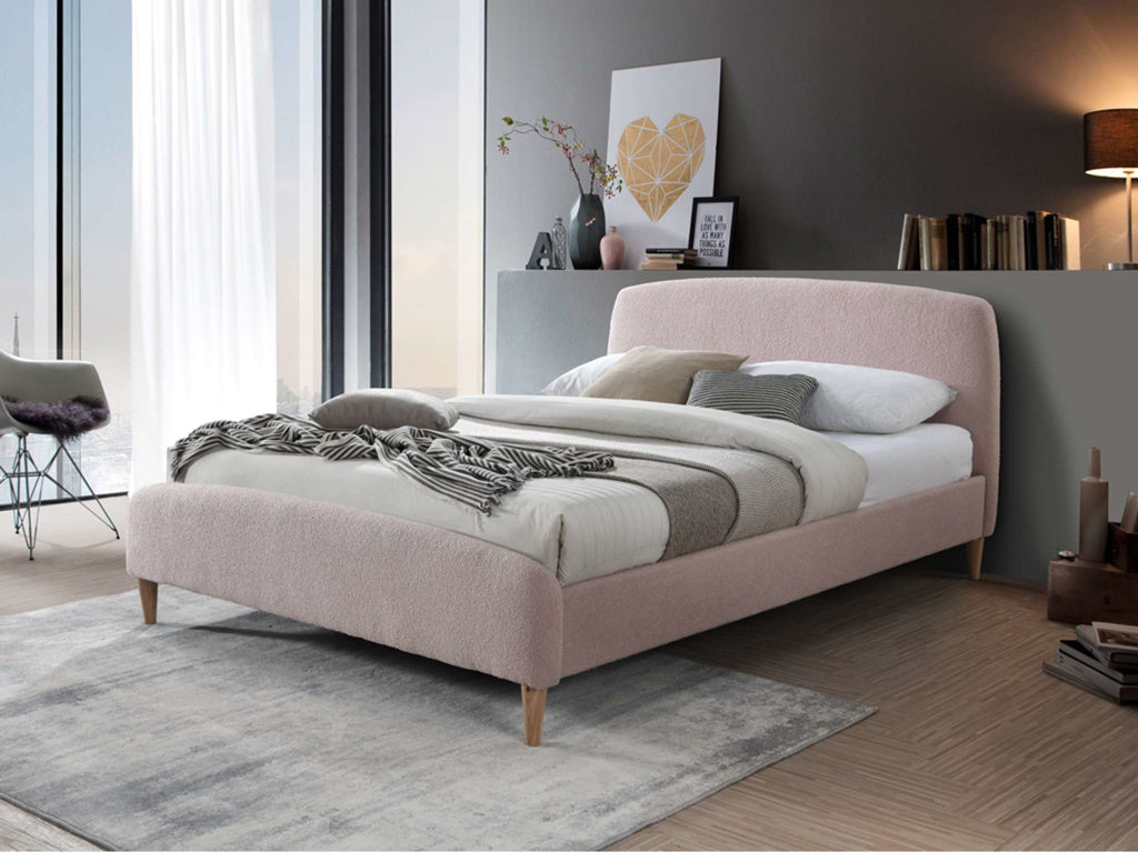 Birlea Otley Fabric Bed Frame - Blush Pink