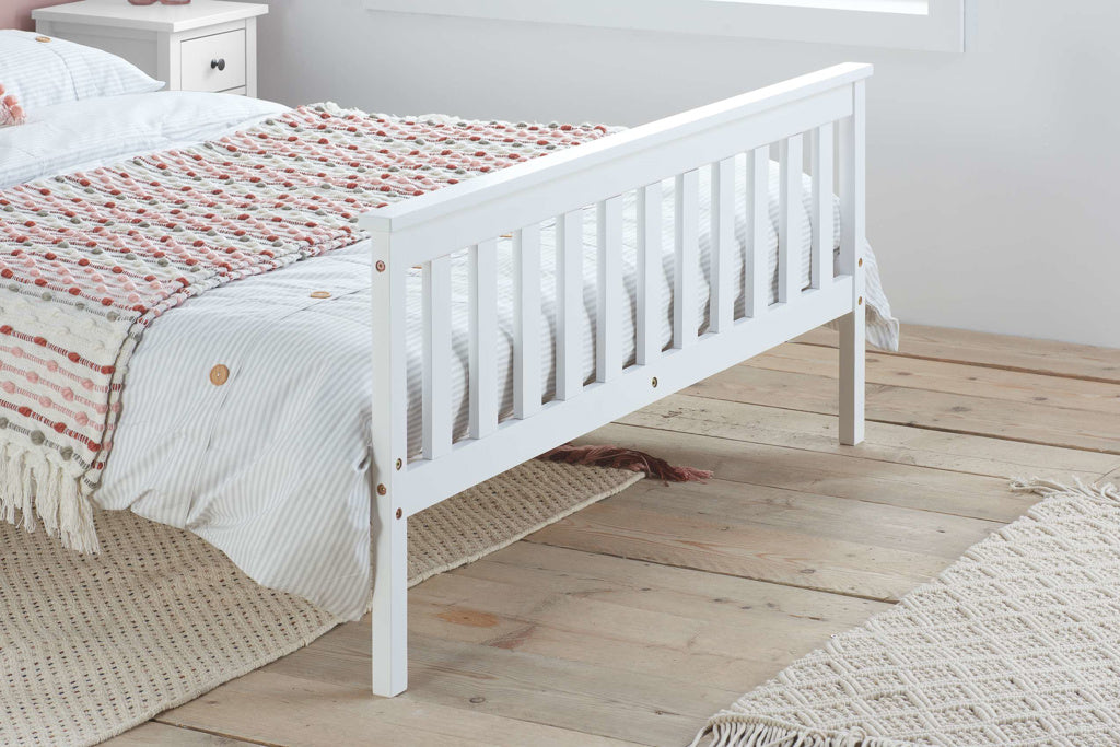 Birlea Oxford White Wooden Bed Frame - Double 3