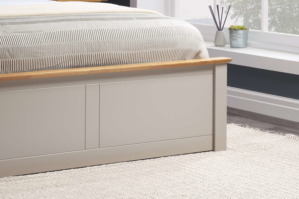 Birlea Phoenix Wooden Ottoman Bed Frame - Pearl Grey 4