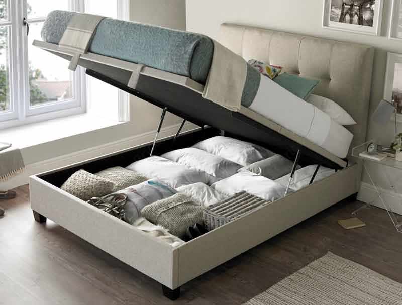 Kaydian Walkworth Ottoman Bed - Pendle Oatmeal