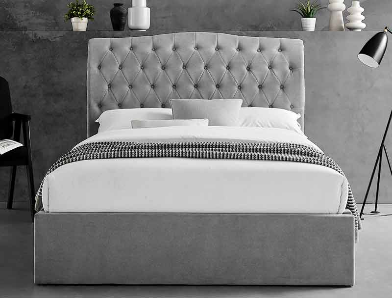 Limelight Rosa Ottoman Bed Frame - Light Grey 3