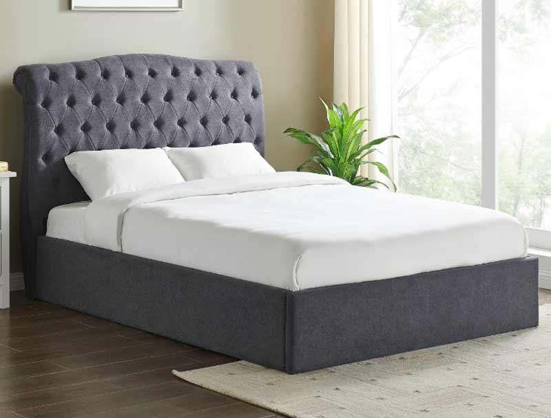 Limelight Rosa Ottoman Bed Frame - Dark Grey