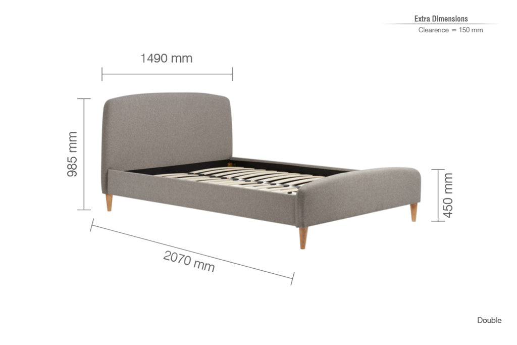 Birlea Quebec Bed Frame - Double 4