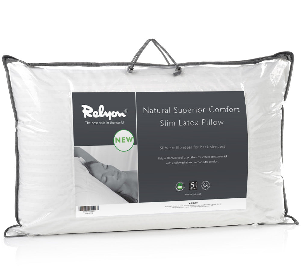 Relyon Natural Superior Comfort Latex Pillow - Slim