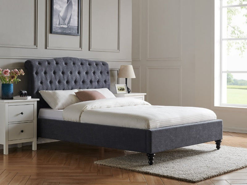 Limelight Rosa Bed Frame - Dark Grey