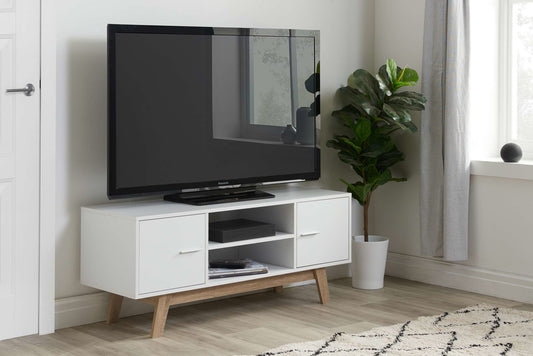 Birlea Shard Wooden TV Unit - White