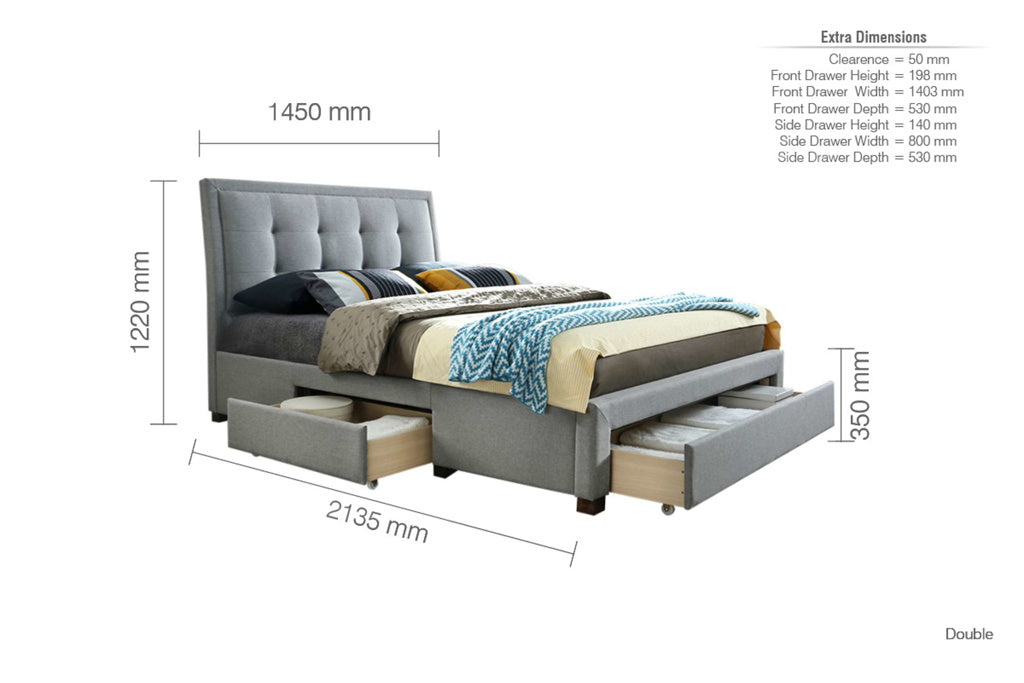 Birlea Shelby Bed Frame - Double 4