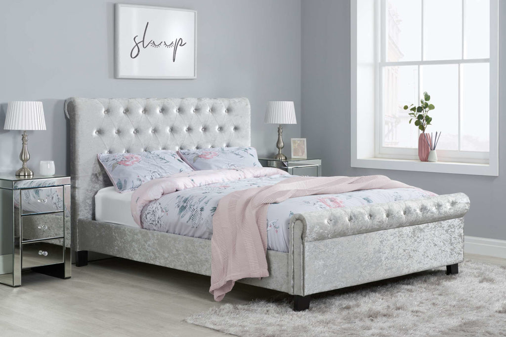 Birlea Sienna Crushed Velvet Bed Frame - Kingsize