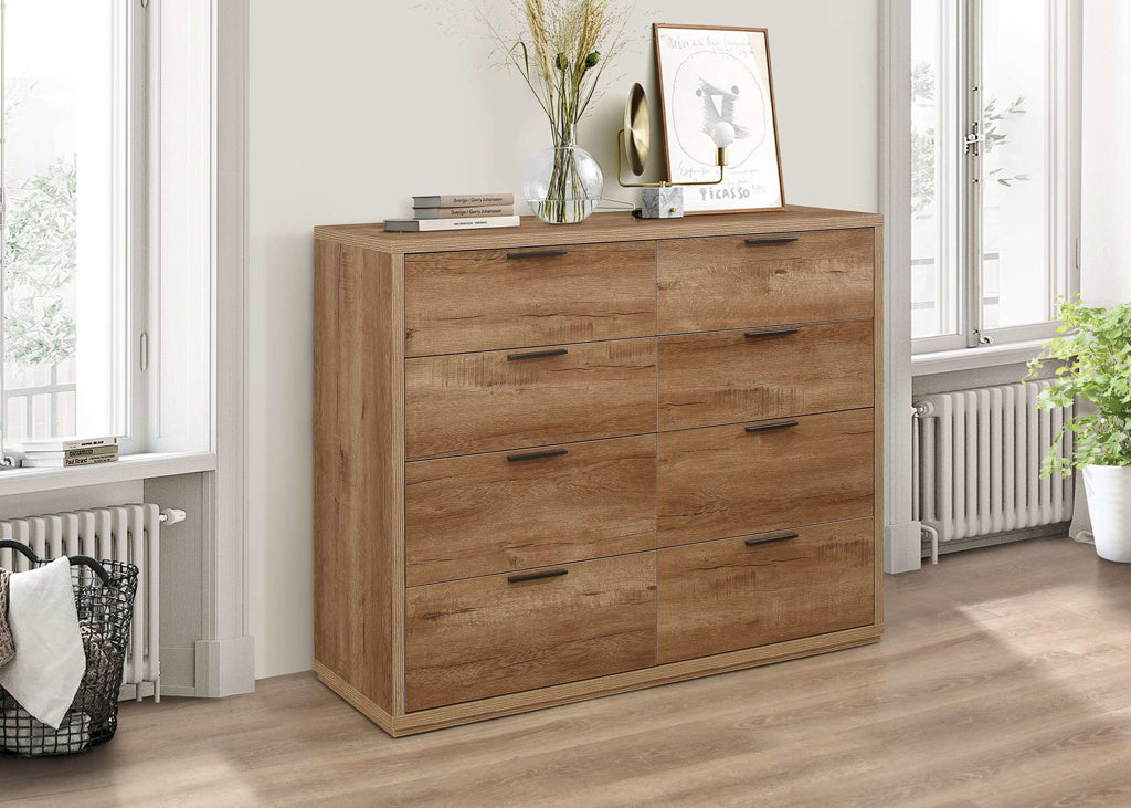 Birlea Stockwell Merchant Chest Rustic Oak Effect