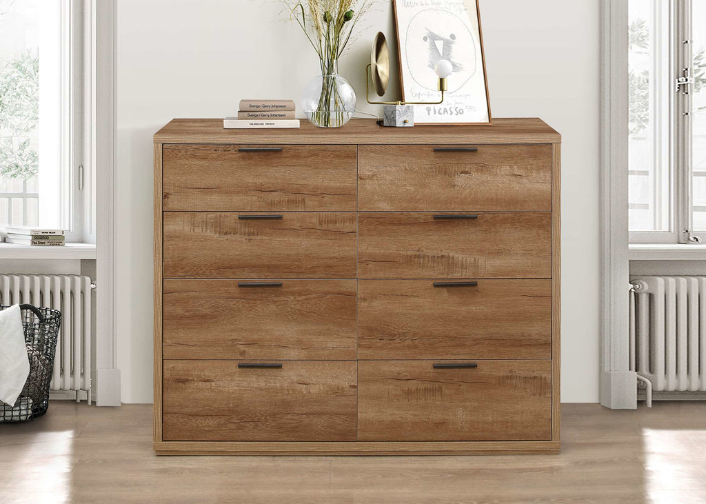 Birlea Stockwell Merchant Chest Rustic Oak Effect 2