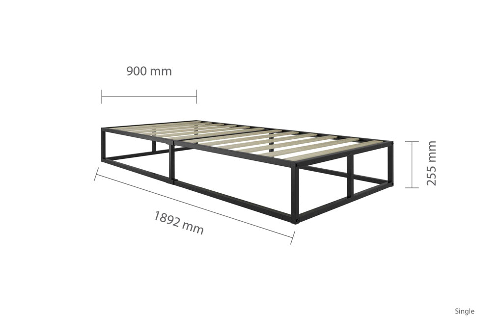 Birlea Soho Platform Metal Bed Frame - Single 3