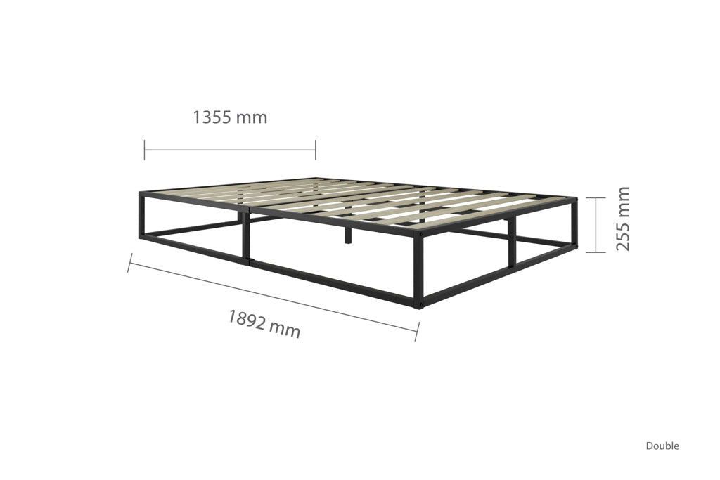 Birlea Soho Platform Metal Bed Frame - Double 3