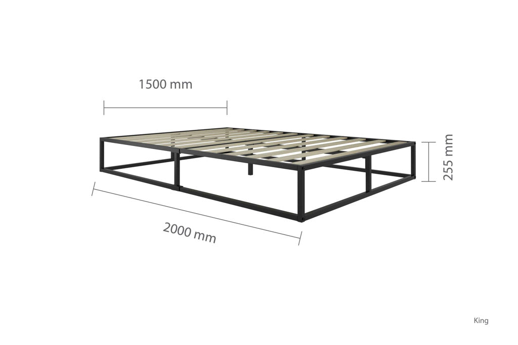 Birlea Soho Platform Metal Bed Frame - Kingsize 3